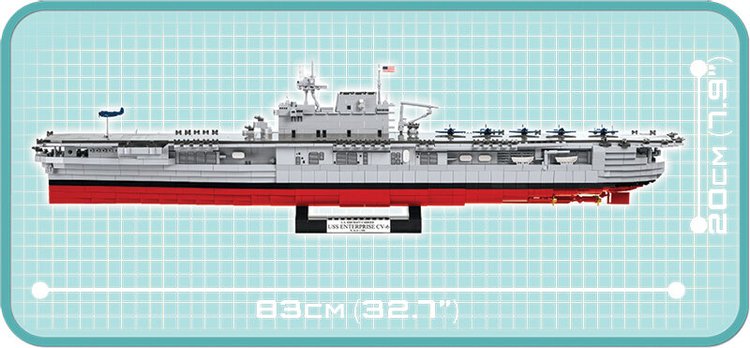 Cobi USS Enterprise (CV-6) Building Kit, 4815 – Military Aviation