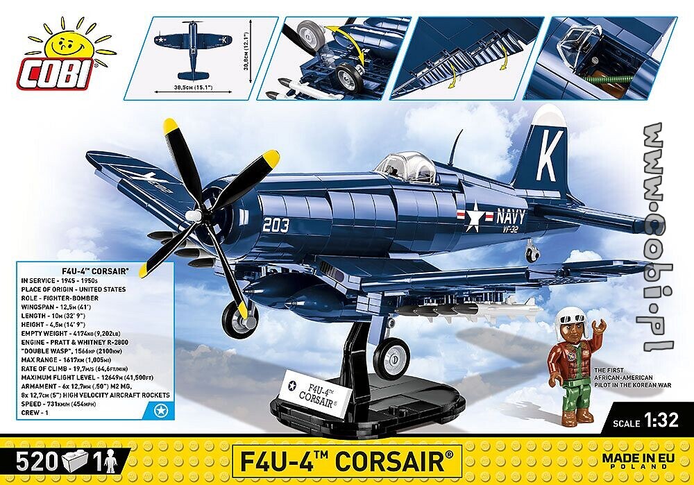 Cobi F4U Corsair Building Kit, 2417