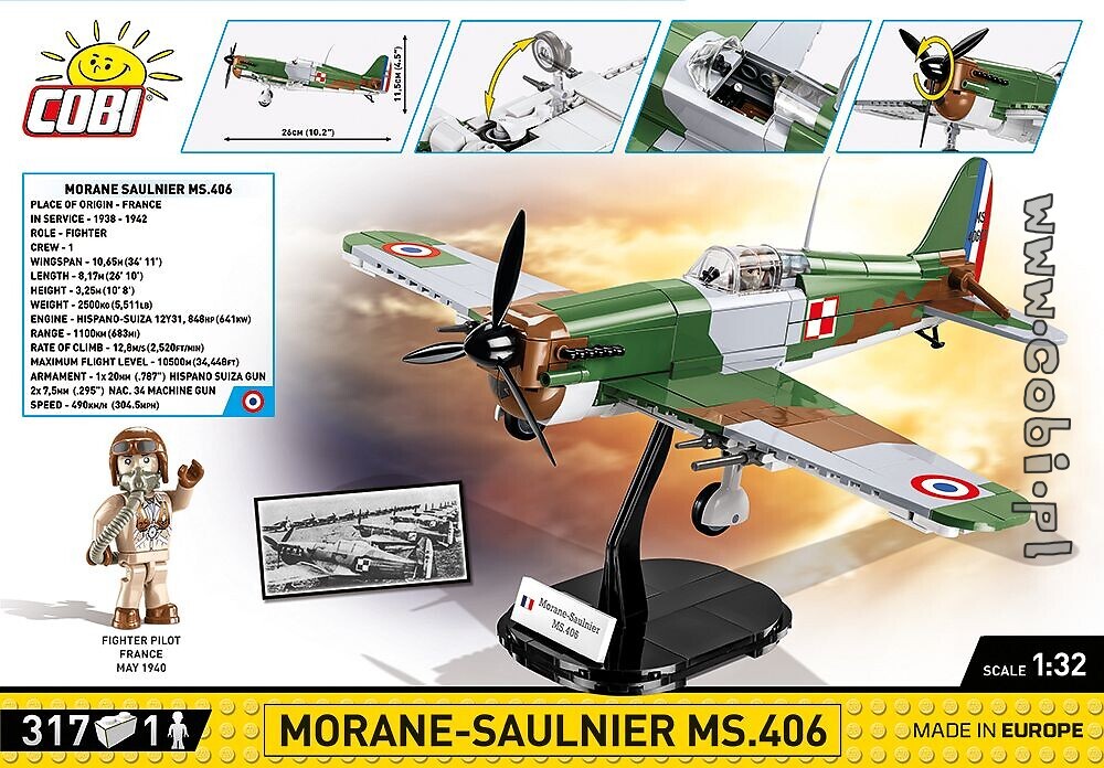 Cobi Morane-Saulnier MS.406, 5724