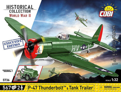 Cobi P-47 Thunderbolt & Tank Trailer, 5736