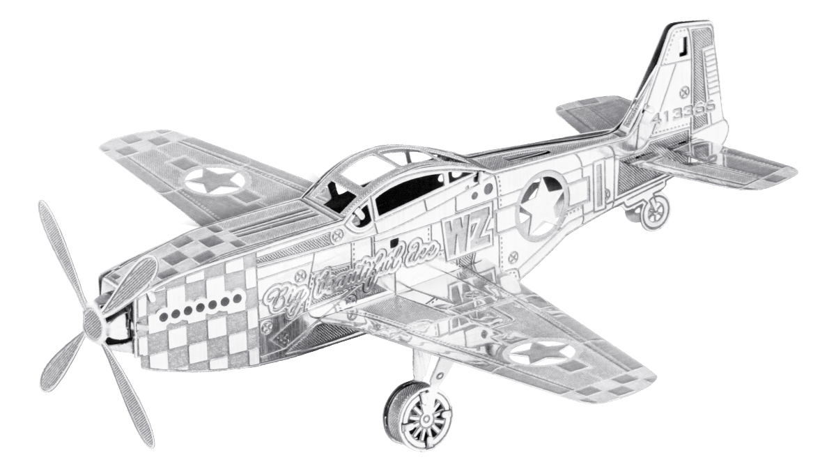 Metal Earth P-51 Mustang, MMS003