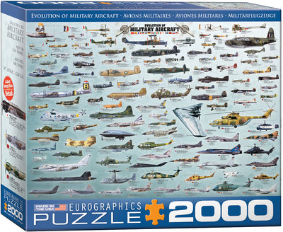Evolution of Military Aircraft 2000 Piece Puzzle
