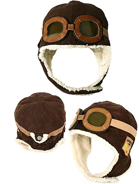Kids Flight Helmet w/Goggles