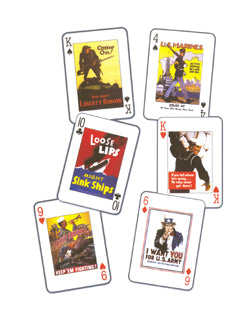 WWI & WWII Posters Playing Cards