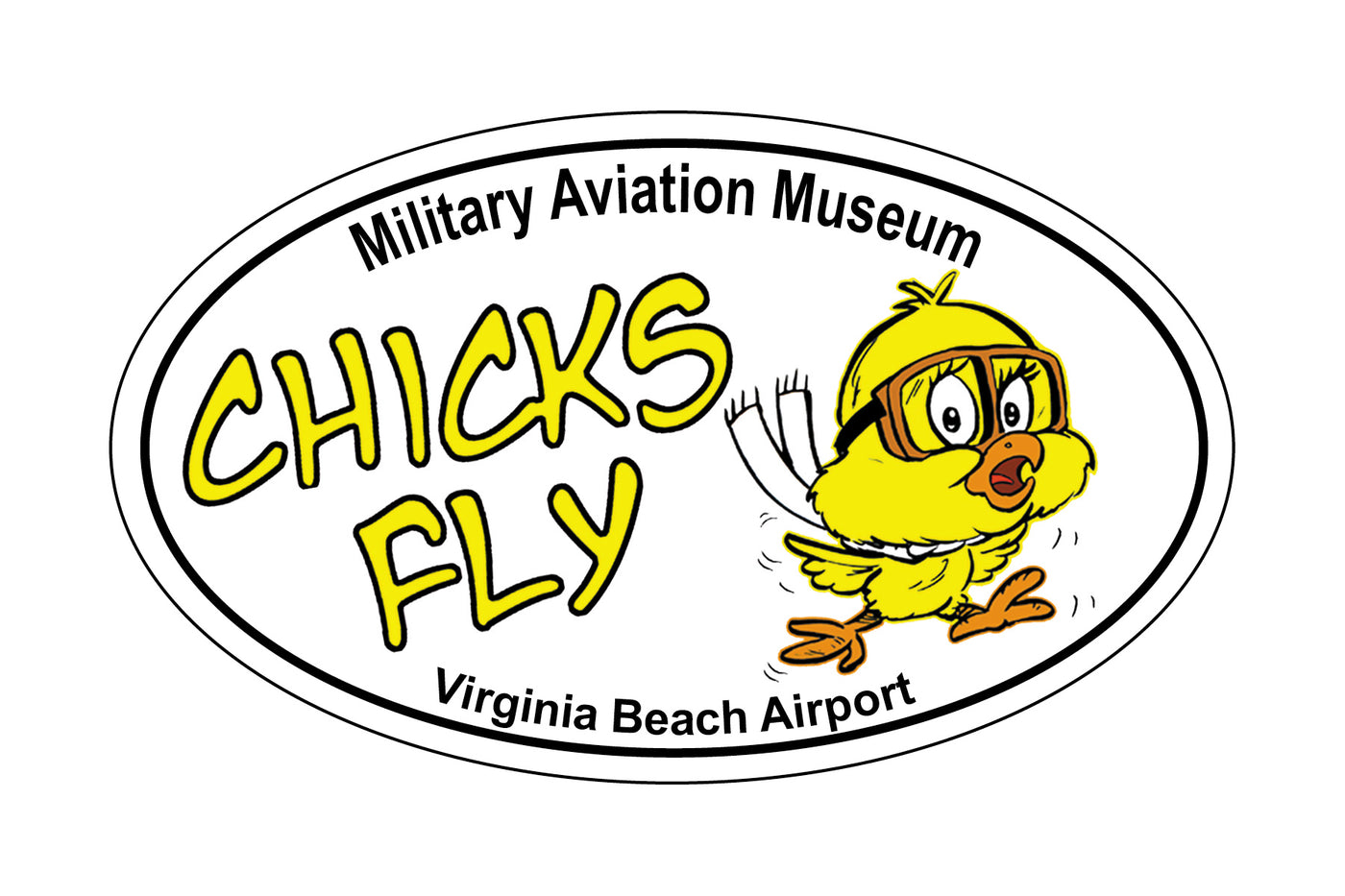 Chicks Fly Sticker