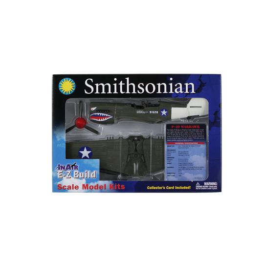 Smithsonian EZ Build P40 Warhawk Plastic Model Kit Military Aviation Museum