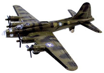 InAir 4.5" Diecast Metal Model, B-17 Flying Fortress - Green