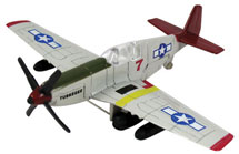 InAir 4.5" Diecast Metal Model, P-51 Mustang Tuskegee