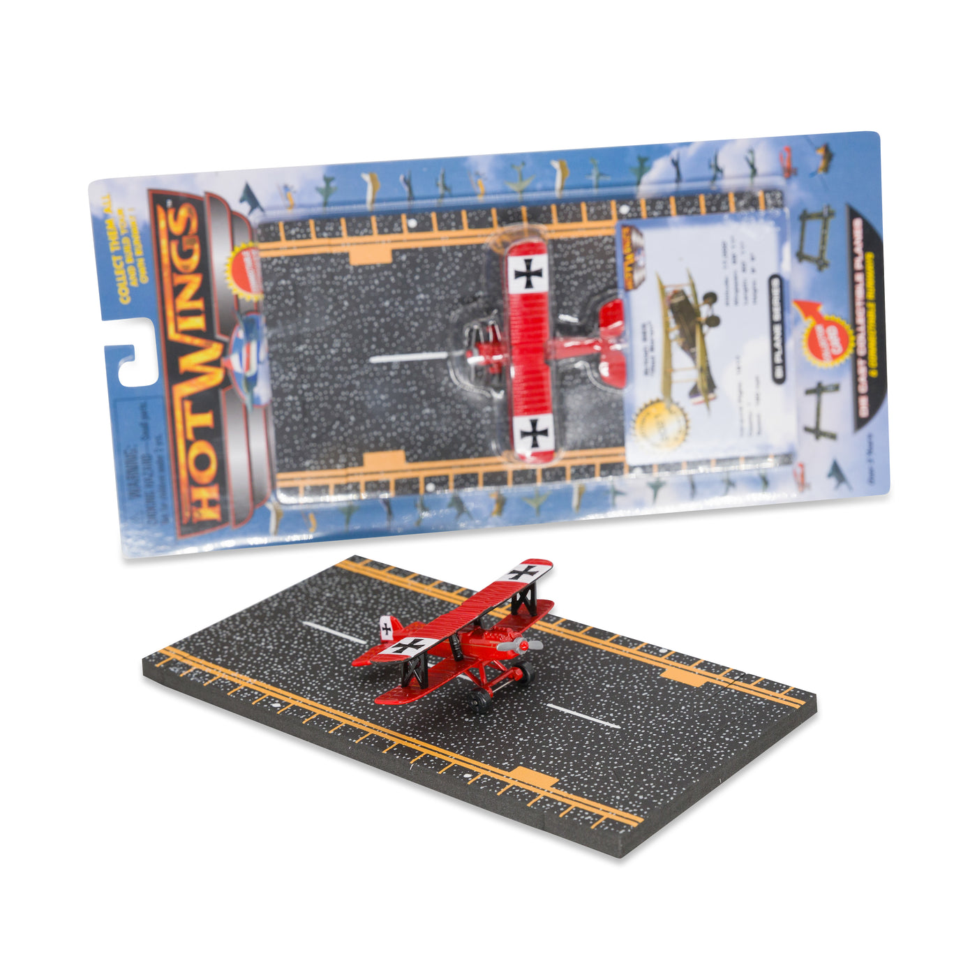 Hot Wings Red Baron Diecast Metal Model w/Track