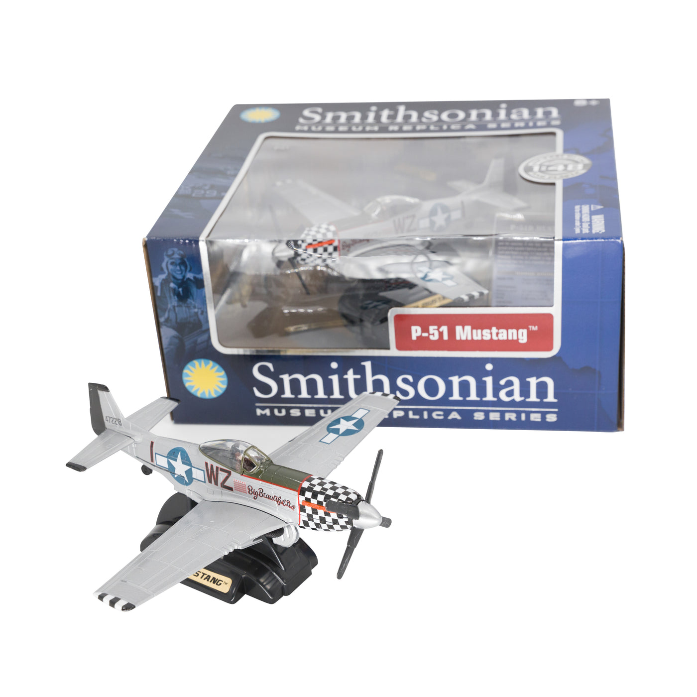 Smithsonian 1:48 Scale Large Diecast Metal Model, P-51D Mustang