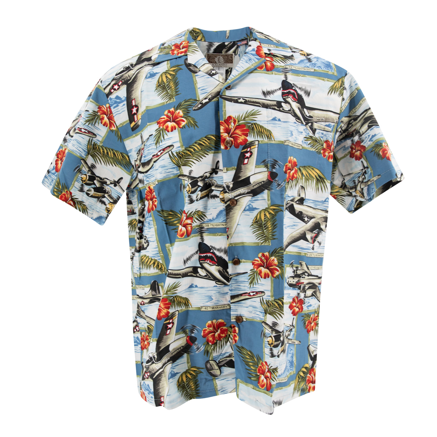 Hawaiian Shirt, Orange Flower