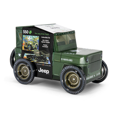 Jeep Puzzle w/ Tin Storage Container