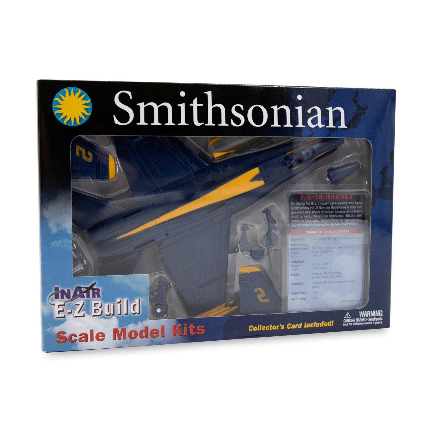 Smithsonian EZ Build F/A18 Hornet Blue Angel Plastic Model Kit