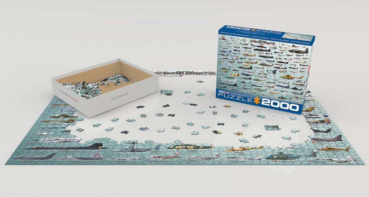 Evolution of Military Aircraft 2000 Piece Puzzle