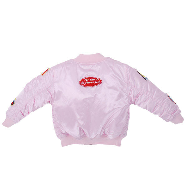 Youth Bomber Jacket, Pink